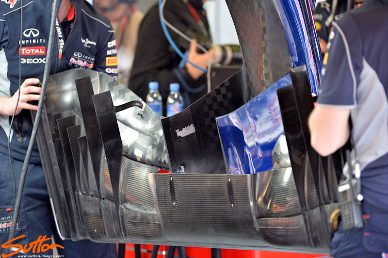 Red Bull Racing RB9 front wing.
Formula One World Championship, Rd5, Spanish Grand Prix, Practice, Barcelona, Spain, Friday 10 May 2013.